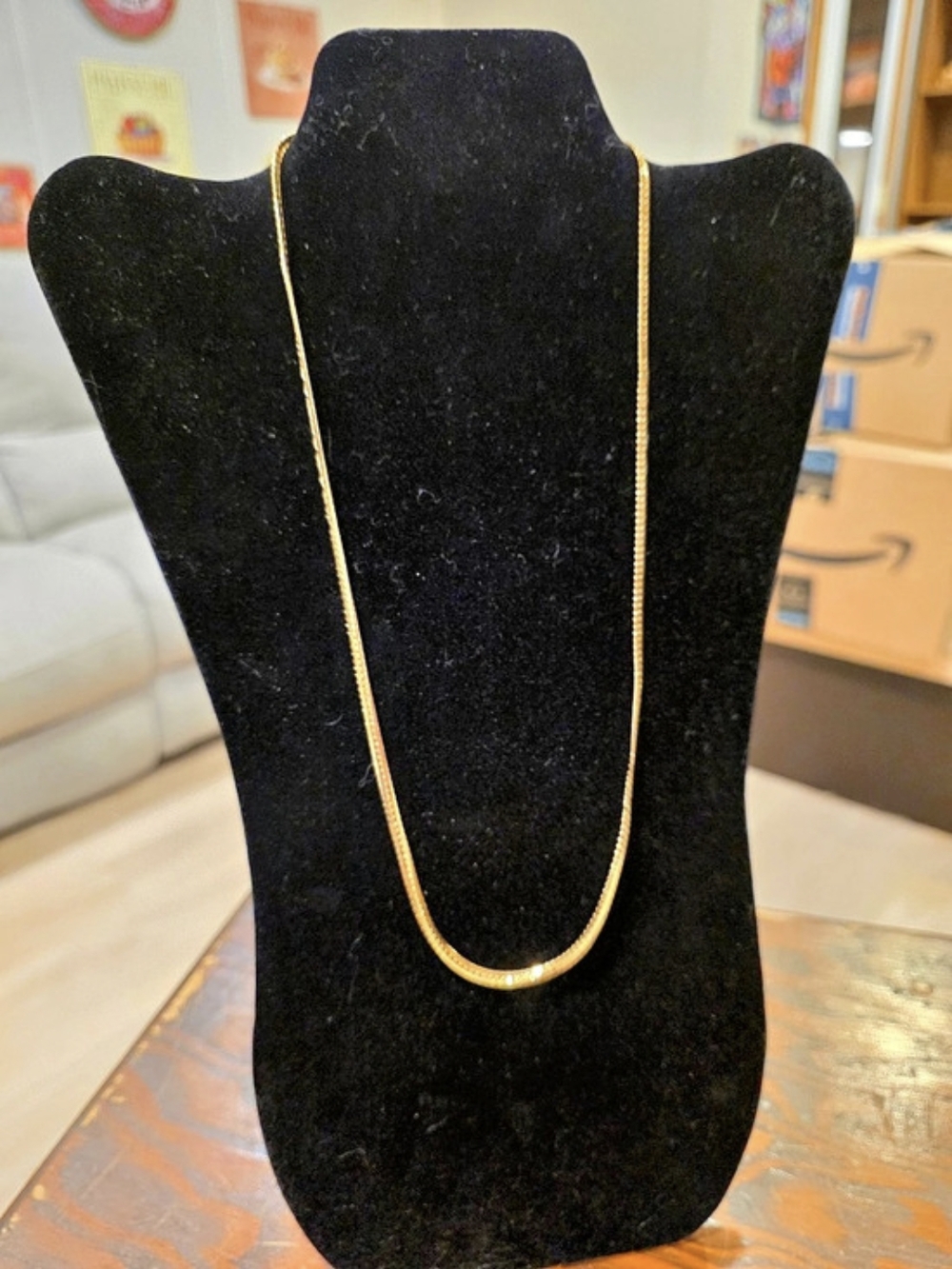 Napier Vintage Gold Snake Chain Necklace